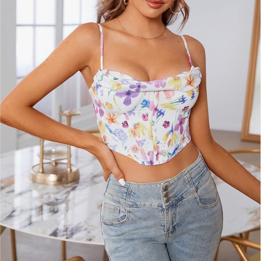 Floral Corset Top